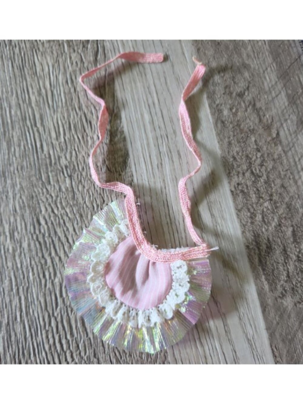 Mattel Vintage 1988 Cherry‎ Merry Muffin Doll Replacement Pink Iridescent Apron